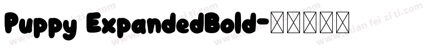 Puppy ExpandedBold字体转换